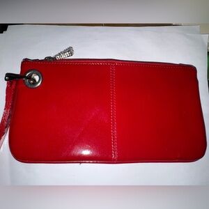 WCM Red Patent Leather Wristlet